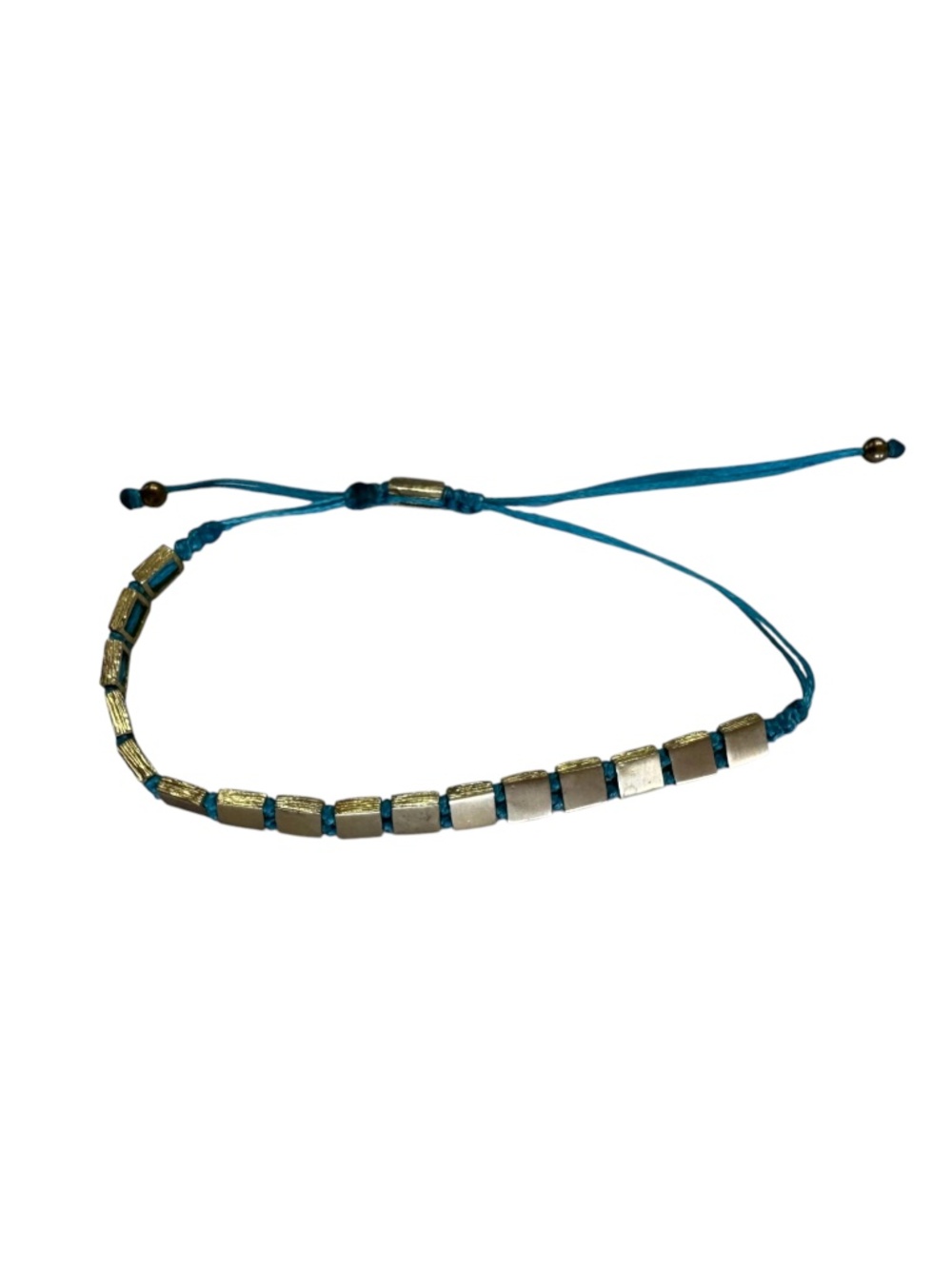 LUCKY BRACELET - COLOR TURQUOISE GOLD-BLUE